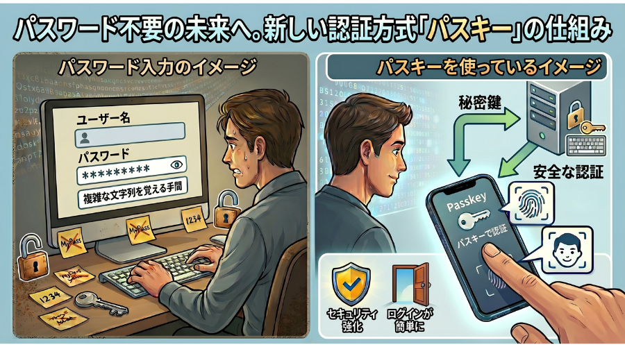パスキー認証のイメージ