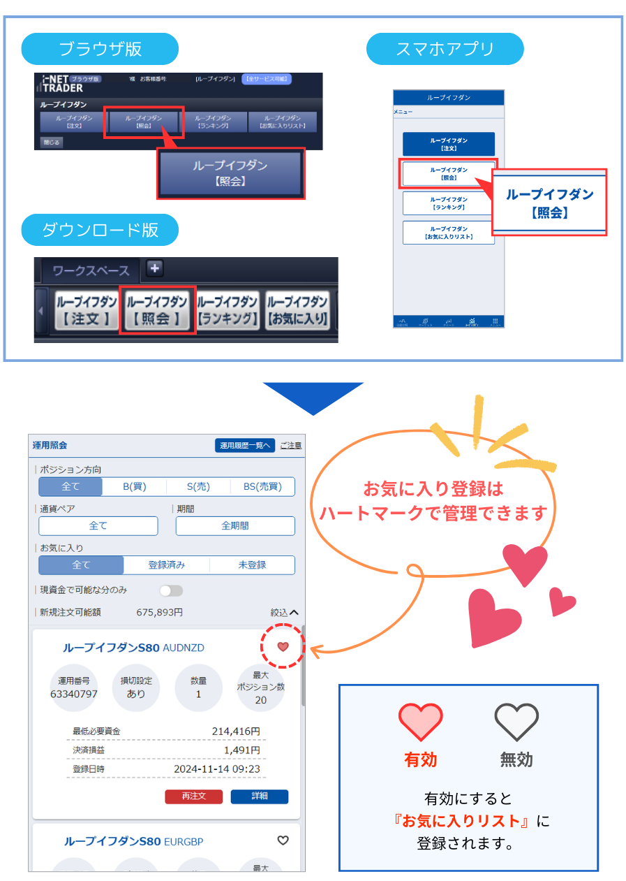お気に入り登録方法
